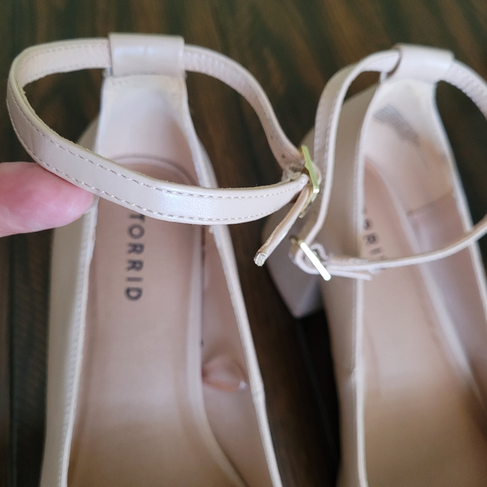 Torrid Block Heel Shoe Size 9.5 Ww Extra Wide Ank… - image 4